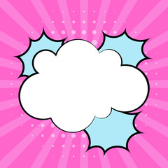 Comic Cloud Bubble 