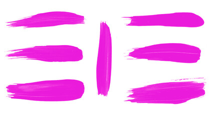 Beautiful purple watercolor smear brushes