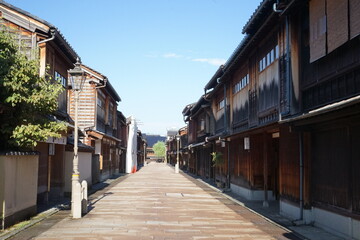 Higashi Chaya District in Higashiyama, Kanazawa prefecture, Japan - ひがし茶屋街 石川県 金沢市 東山 日本	