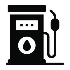 
Oil pump, editable trendy solid icon
