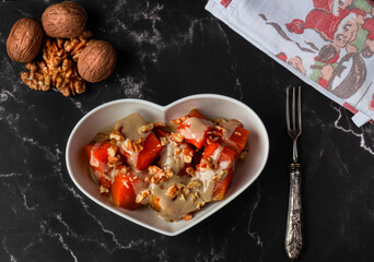 Pumpkin dessert with Walnut and tahini