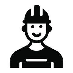 
A professional engineer avatar in solid icon
