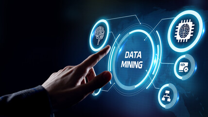 Data mining concept. Business, modern technology, internet and networking concept.