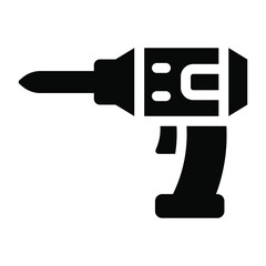 
Industry repairing machine, drill machine solid icon
