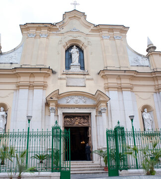 The church of St. Pietro and Paolo became a Diocesan Eucharistic Shrine in 1772 because some stolen consecrated hosts were found intact under a pile of manure after a month. Naples, Italy