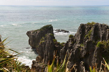 Pancake rocks at Paparoa National Park