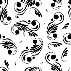 seamless pattern of monograms, element for textiles, paper, interior, raster copy