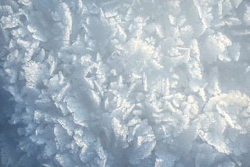 Snow background. Snow build-up