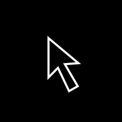 Arrow icon isolated on background. Trendy vector symbol. Arrow icon in flat style. Creative arrow template for web site, app, graphic design, ui and logo. Arrow vector symbol