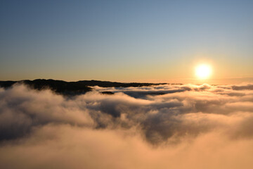 Sea of clouds in early morning