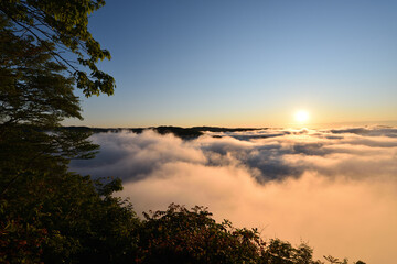 Sea of clouds in early morning