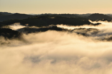 Fototapeta premium Sea of clouds in early morning
