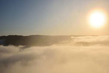 Sea of clouds in early morning