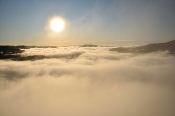 Sea of clouds in early morning