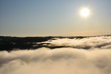 Sea of clouds in early morning