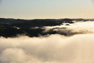 Obraz premium Sea of clouds in early morning
