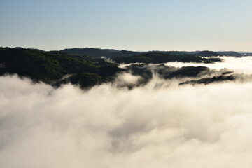 Sea of clouds in early morning