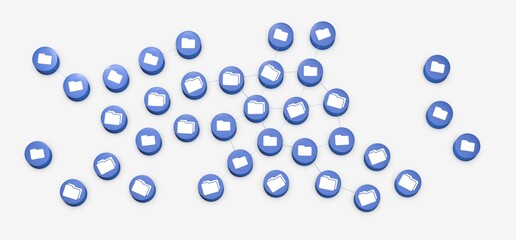 data network 3d digital info