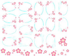 梅のフレーム素材集