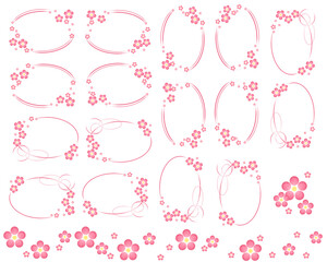 梅のフレーム素材集