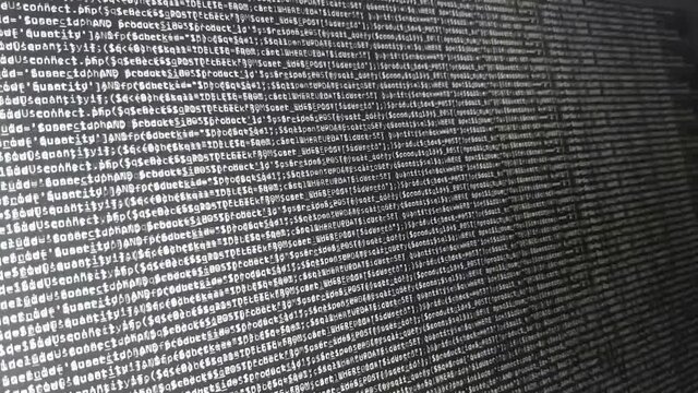 Programming code abstract technology background of software developer