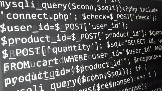 Programming code abstract technology background of software developer