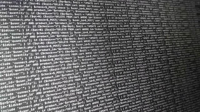 Programming code abstract technology background of software developer
