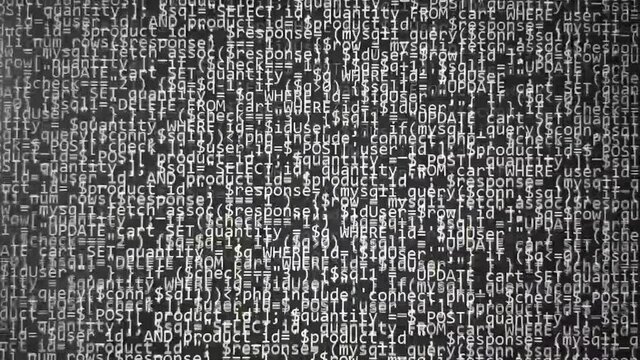 Programming code abstract technology background of software developer