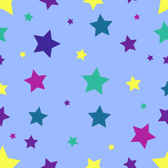 Vector of kids pattern Star. Festive  background. Geometric pattern