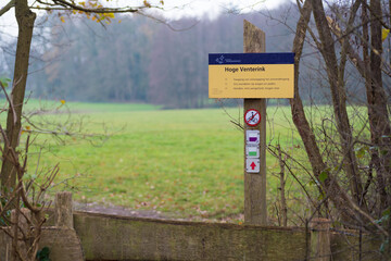 natural reserve sign