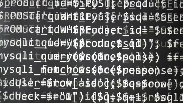 Programming code abstract technology background of software developer