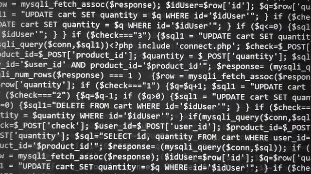 Programming code abstract technology background of software developer