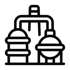 
An editable solid icon of oil refinery, download in premium quality
