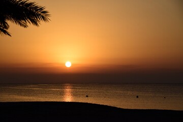 Sunrise at the beach (sea)