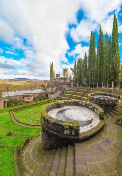 Scarzuola di Montegiove (Umbria, Italy) - An ancient catholic sanctuary in the country of Umbria region, inside which is the mysterious and esoteric City Ideal by architect Tomaso Buzzi