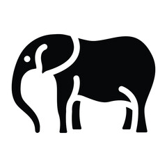 
Elephant symbol, glyph icon of republican 
