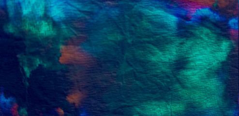 Fototapeta na wymiar Neon Art. Night Dream Concept. Cosmic Neon Art. Watercolor Cotton Wallpaper. Night Dream Concept. Watercolor Drawn Ornament. Astronomy Colors. Colorful Blurred Lights.