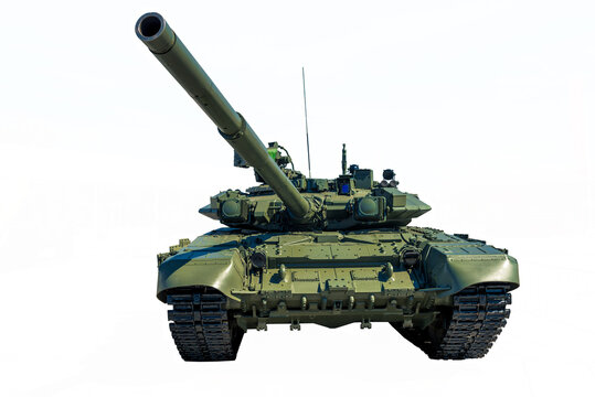 Russian military tank T-90. isolate on white background