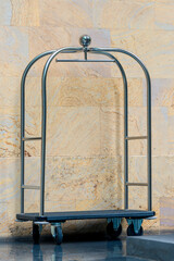 Luggage cart or hotel trolley