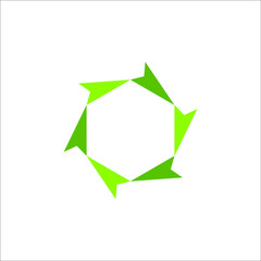 abstract rotation loop logo design vector sign