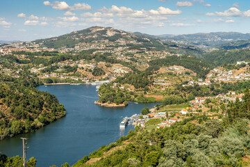 Fototapeta na wymiar Beautiful landscapes of Douro river Valley, Porto, Portugal