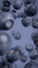 Blueberries Vertical Background Backdrop Image