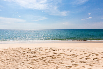 Obraz premium Empty tropical beach background.