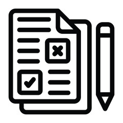 
Survey trendy glyph icon 
