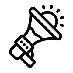 
Loudspeaker trendy glyph icon 
