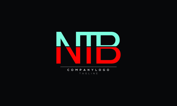 ntb Abstract initial monogram letter alphabet logo design