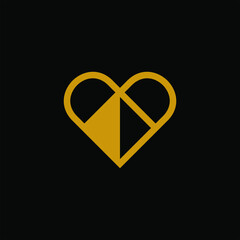 luxury heart logo