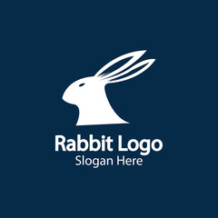 Fototapeta premium Rabbit Logo template vector icon illustration design
