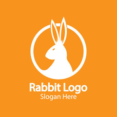 Rabbit Logo template vector icon illustration design