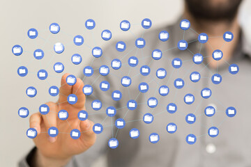 data network 3d digital info